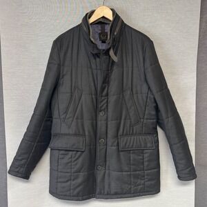READ Gimo's Quilted Wool Jacket Coat Charcoal  Men's Sz M 38-40 (IT 50)